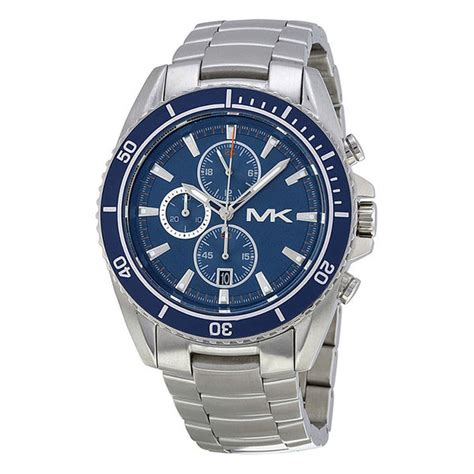 michael kors jetmaster mk8354|Michael Kors MK8354 JetMaster Blue Dial Stainless .